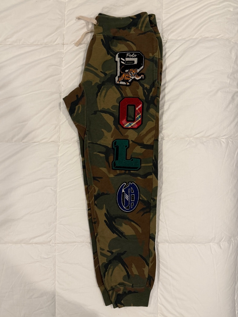 Polo by Ralph Lauren Camo Hooded Sweatshirt in Olive and Brown